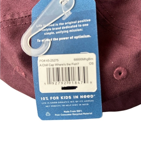 Life is Good WTF Where’s The Fish Adult Adjustable Chill Cap Hat - Picture 10 of 11